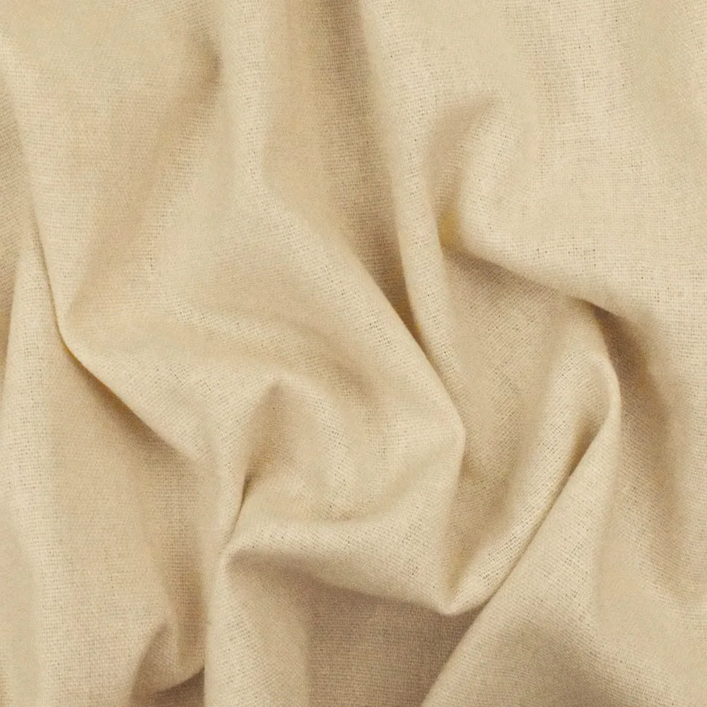 Natural Beige Linen Blend Shirting Woven Decorating Fabric