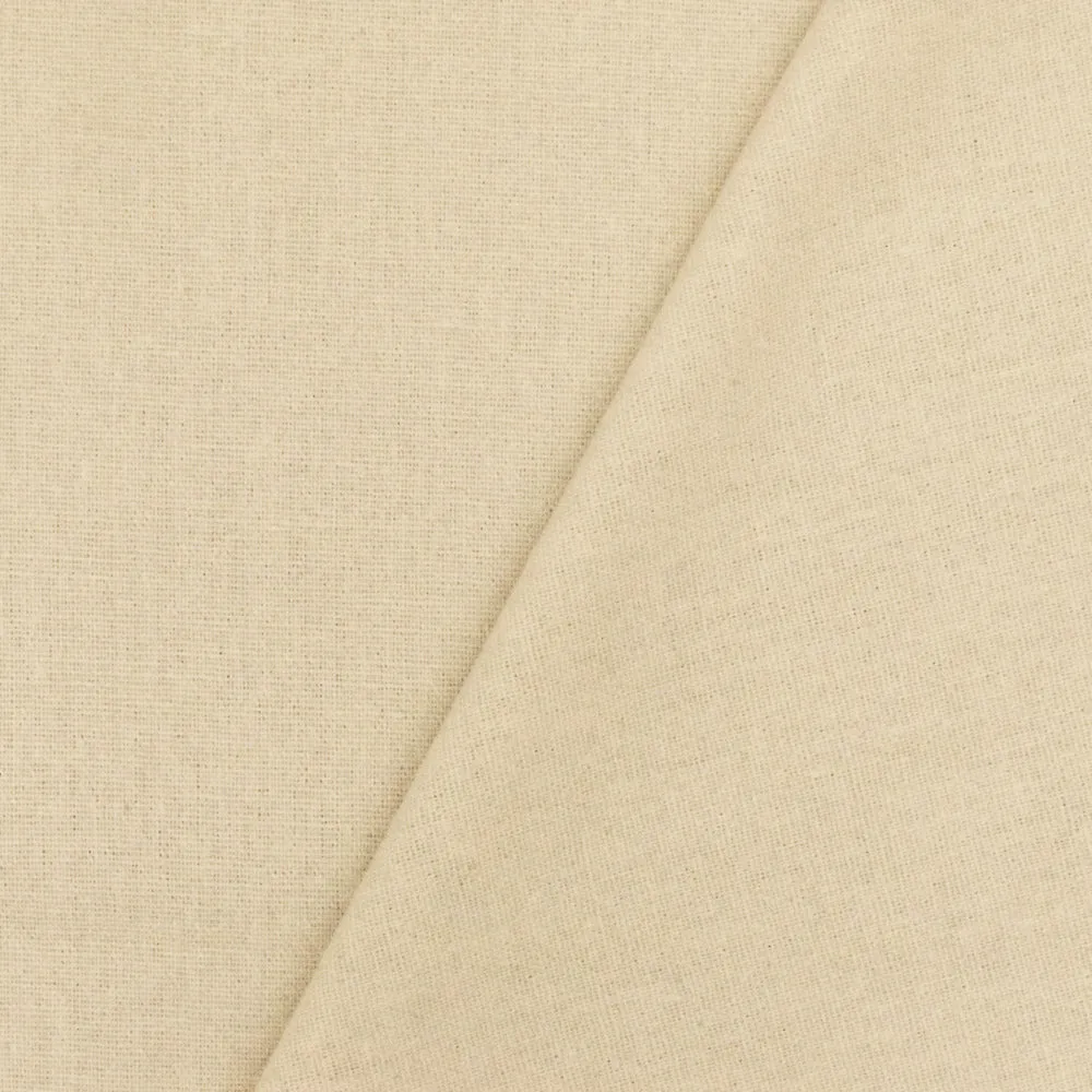 Natural Beige Linen Blend Shirting Woven Decorating Fabric
