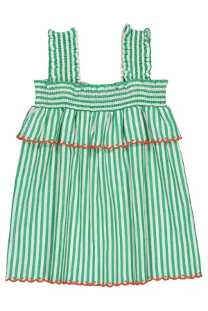Nour Top - Green Stripes
