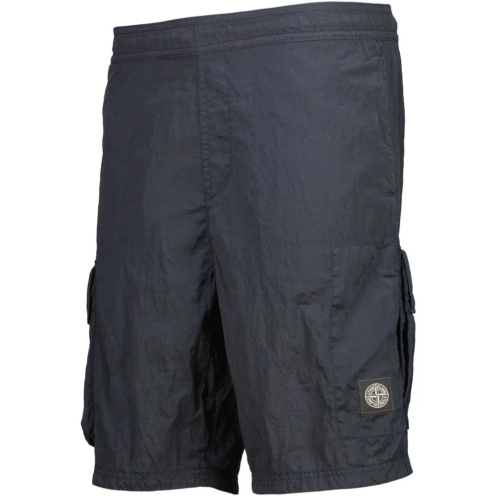 Nylon Metal Cargo Bermudas