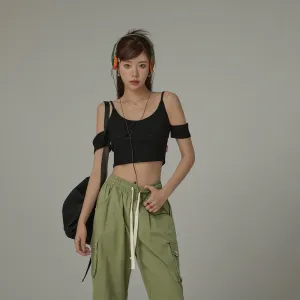 Off The Shoulder Strap Slim Top