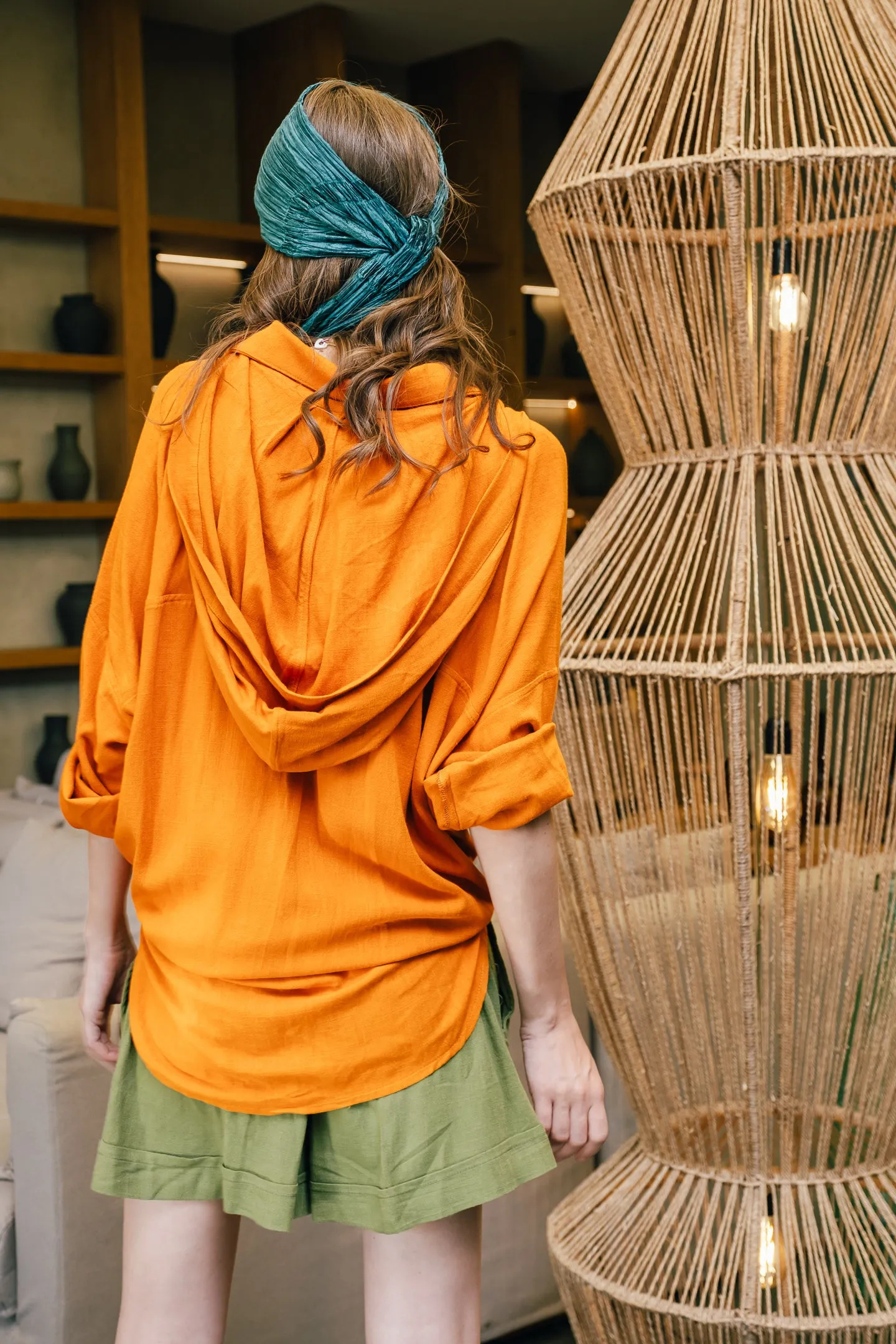 Orange Shirt - Military Shorts LSST004-LSOT003
