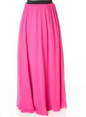 Pink Basic maxi skirt