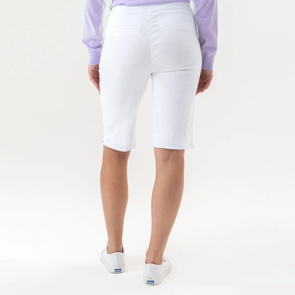 Renuar 11.5-Inch Pull On Bermuda Short - White
