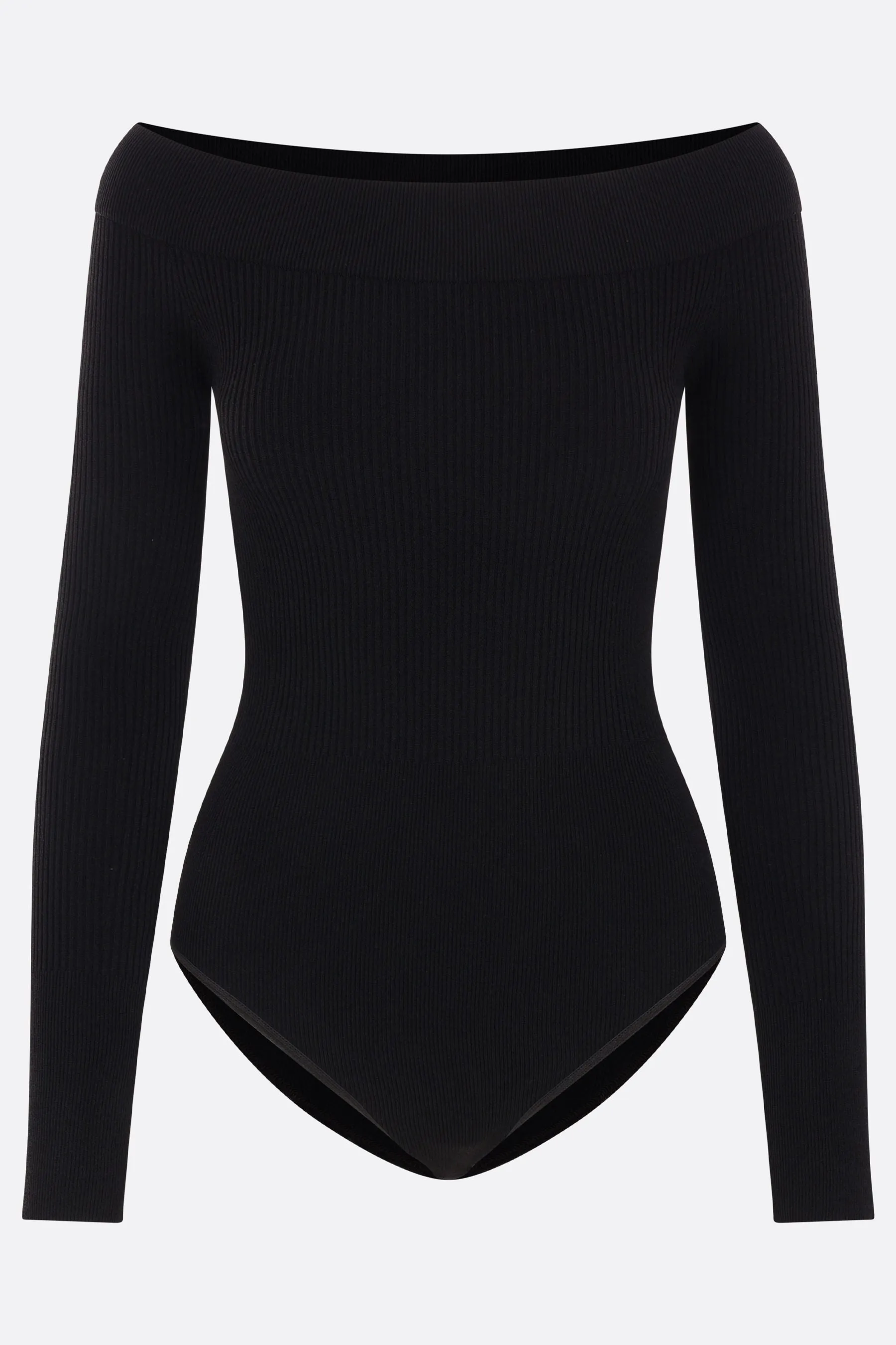 Rib Knit Off-the-Shoulder Bodysuit