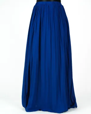 Royal chiffon pleated Maxi Skirt