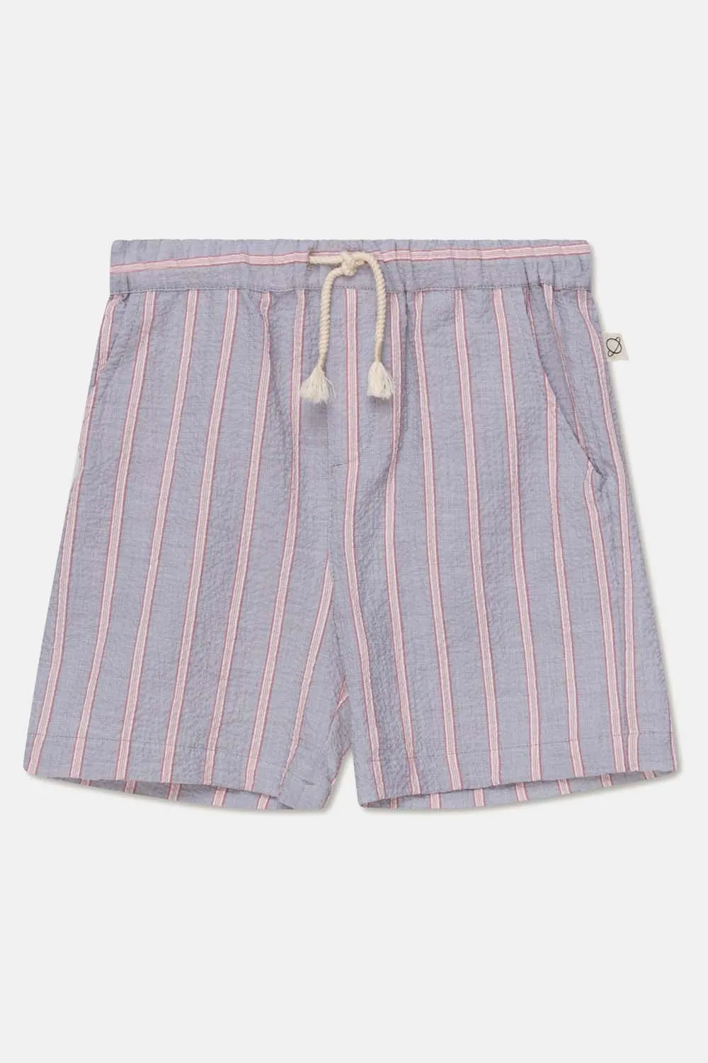 SEERSUCKER STRIPE BERMUDA SHORTS