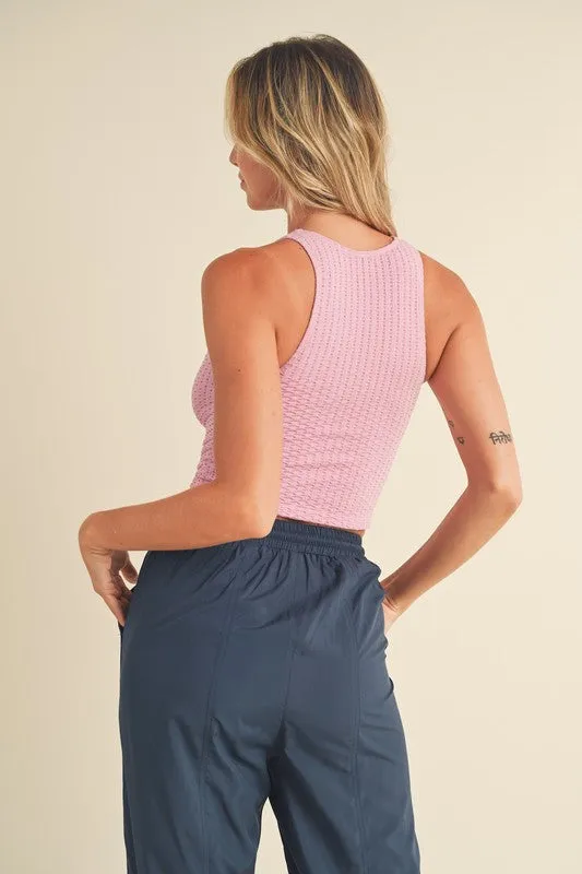 Smocked Pink Tank Top