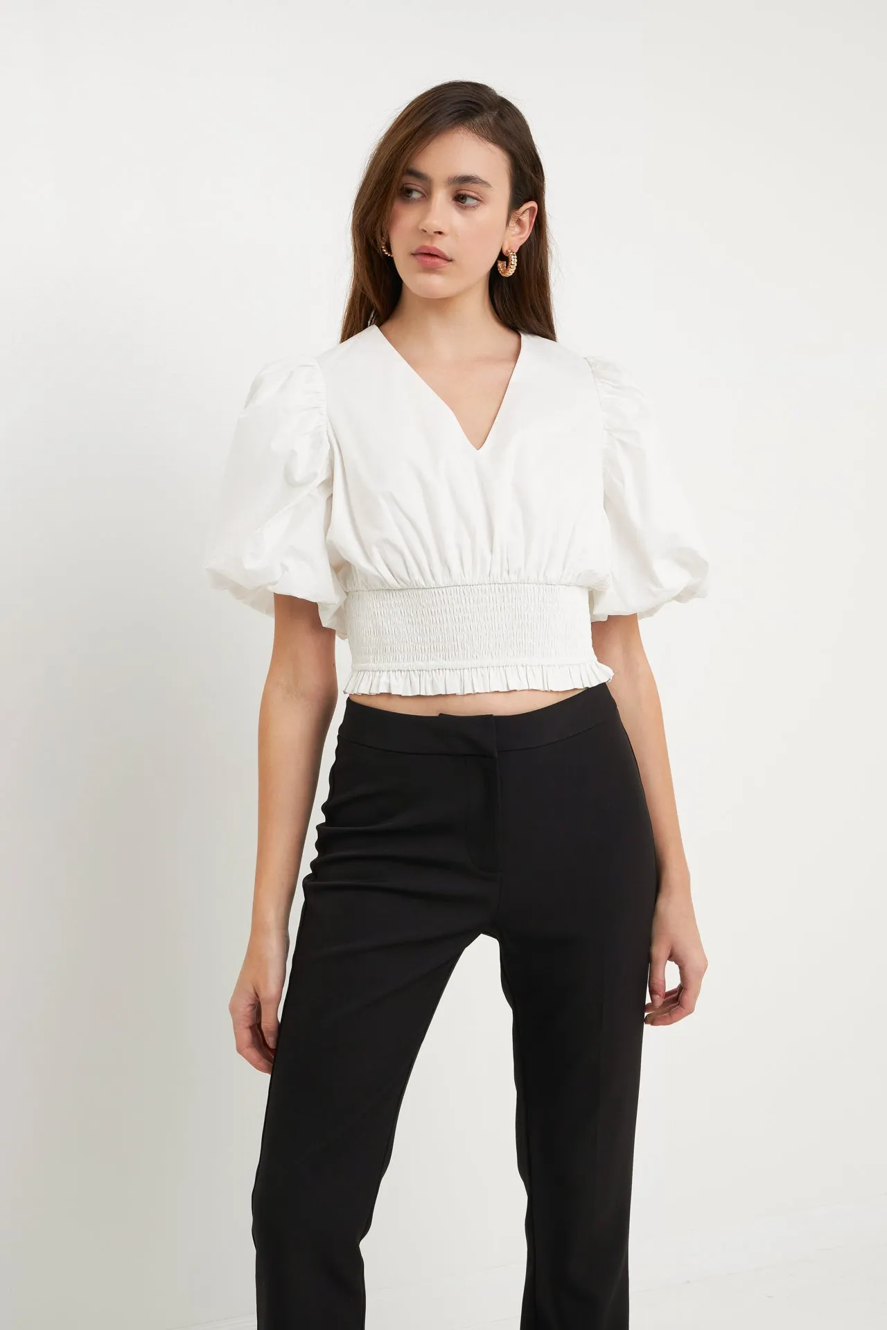 Smocked waist Top