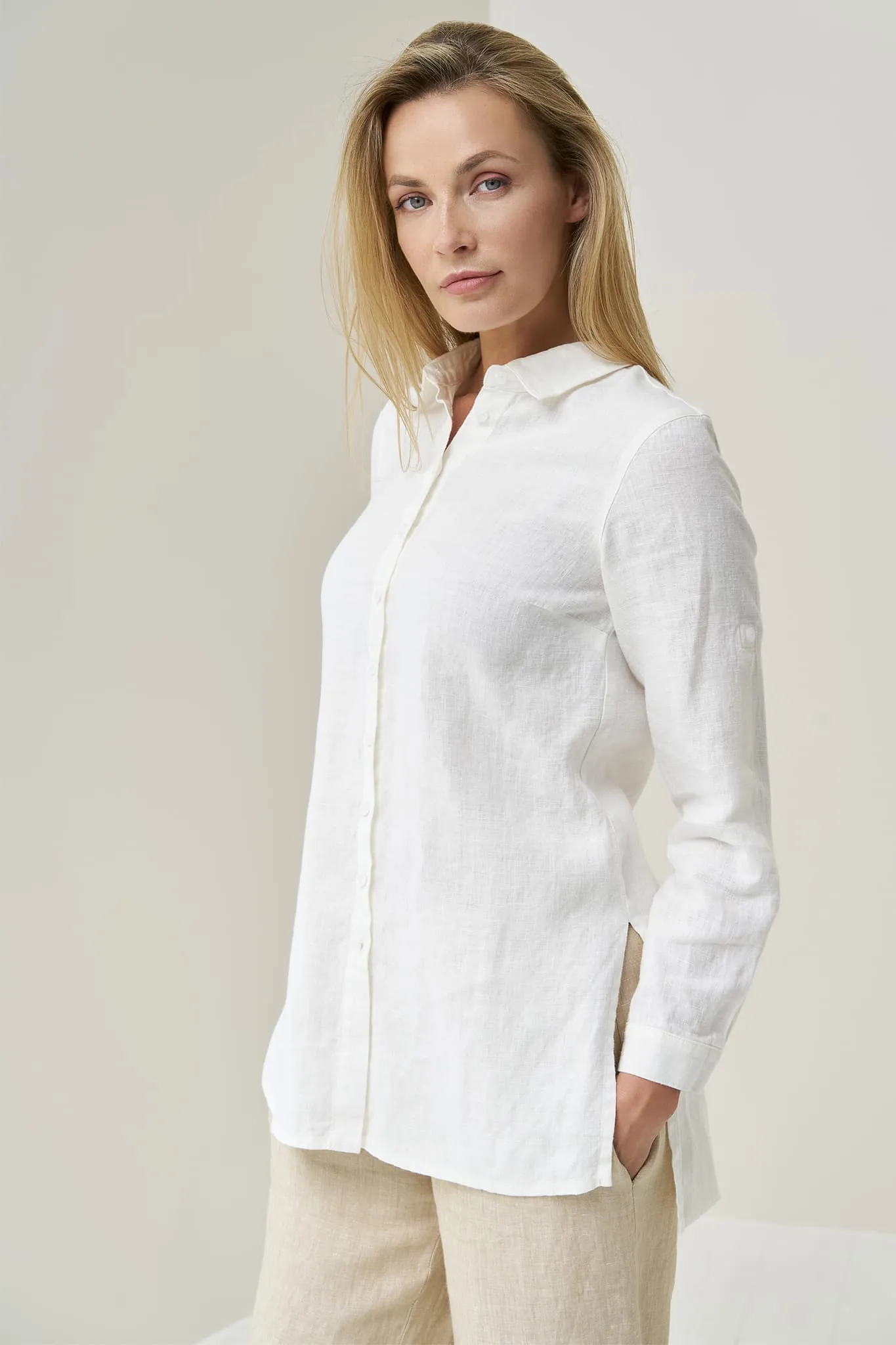 Soft linen shirt Kelly