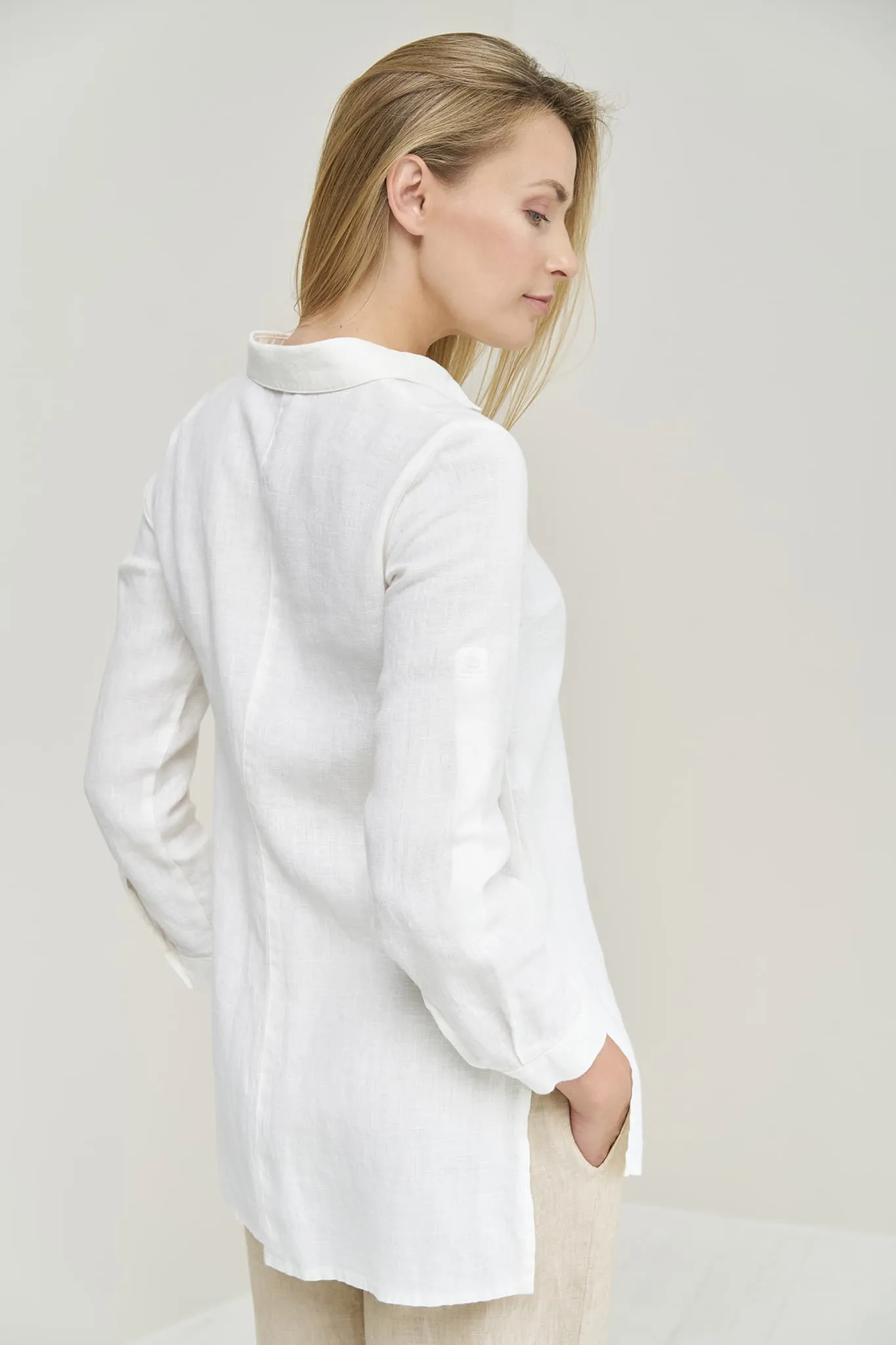 Soft linen shirt Kelly