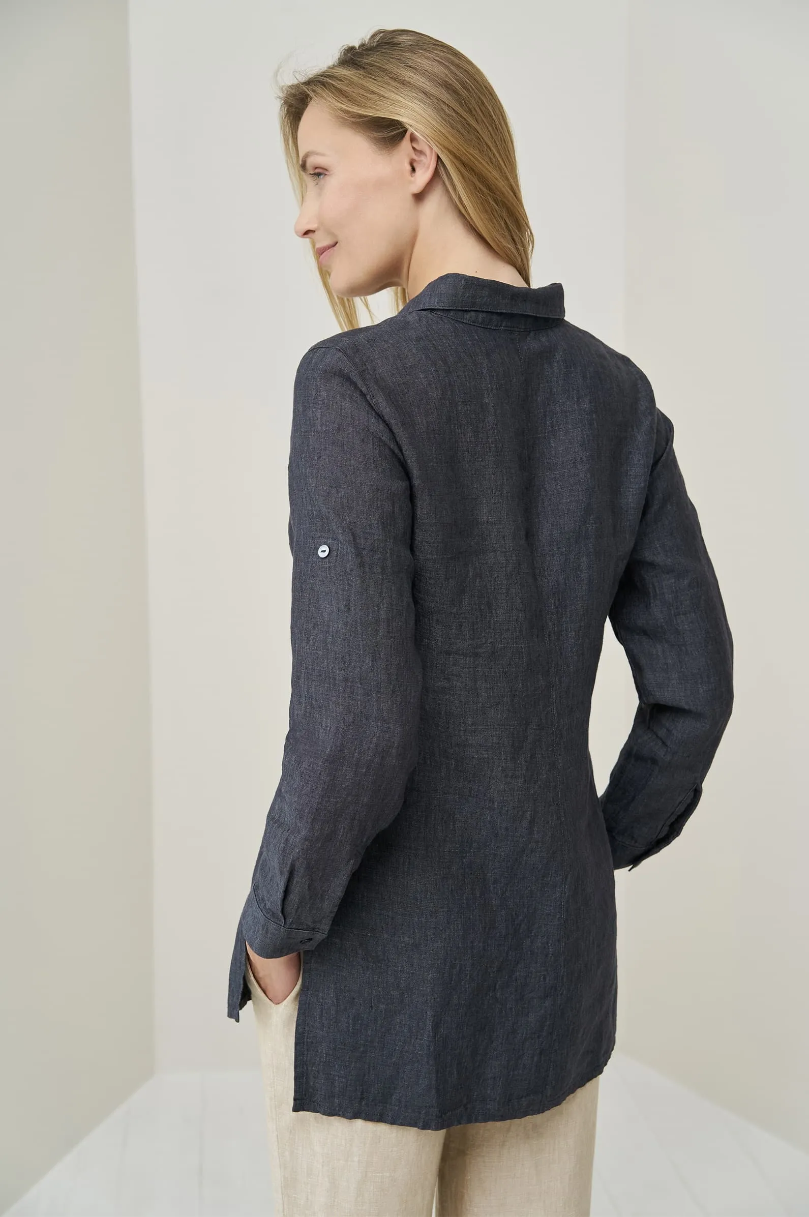 Soft linen shirt Kelly