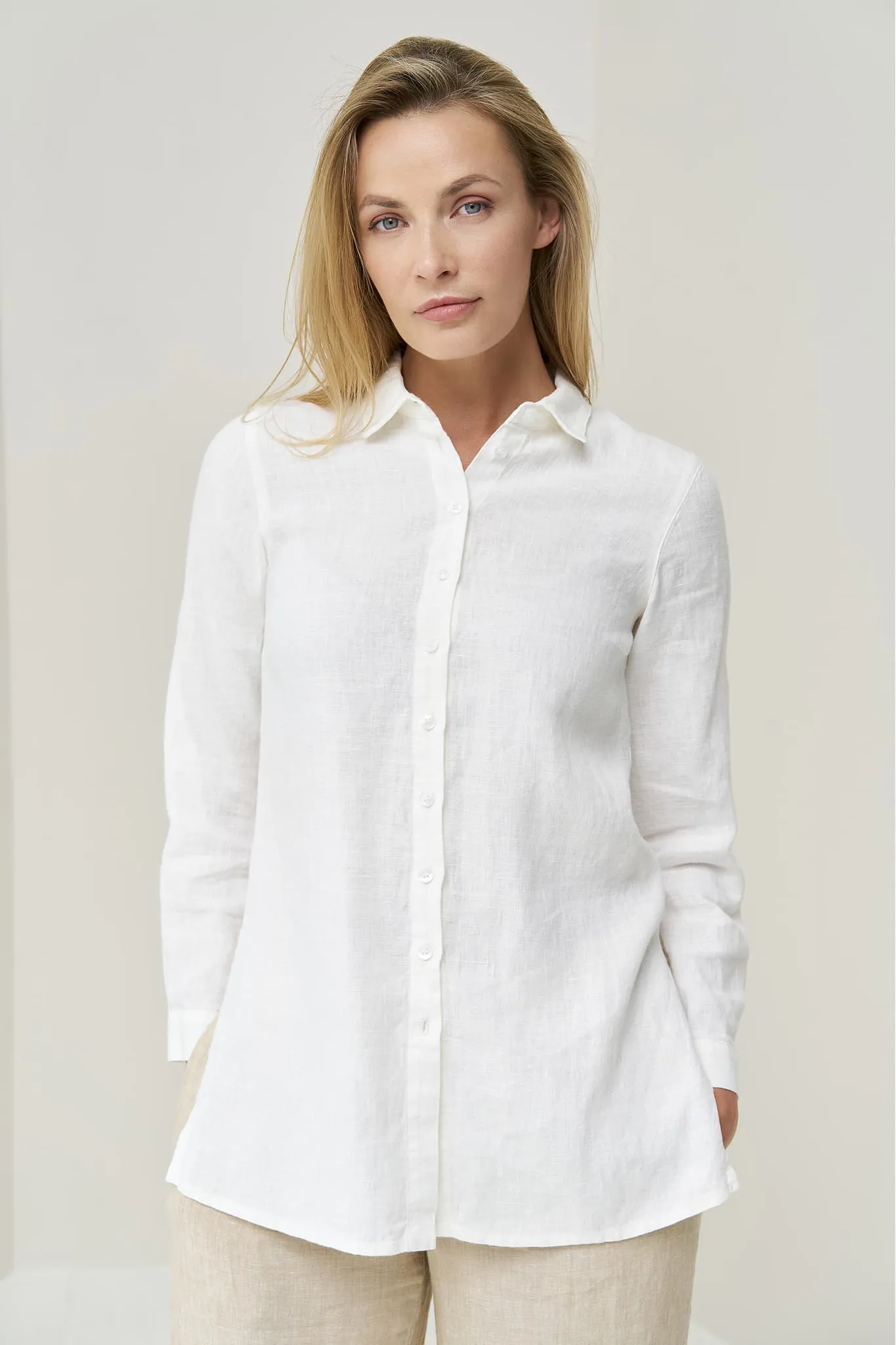 Soft linen shirt Kelly