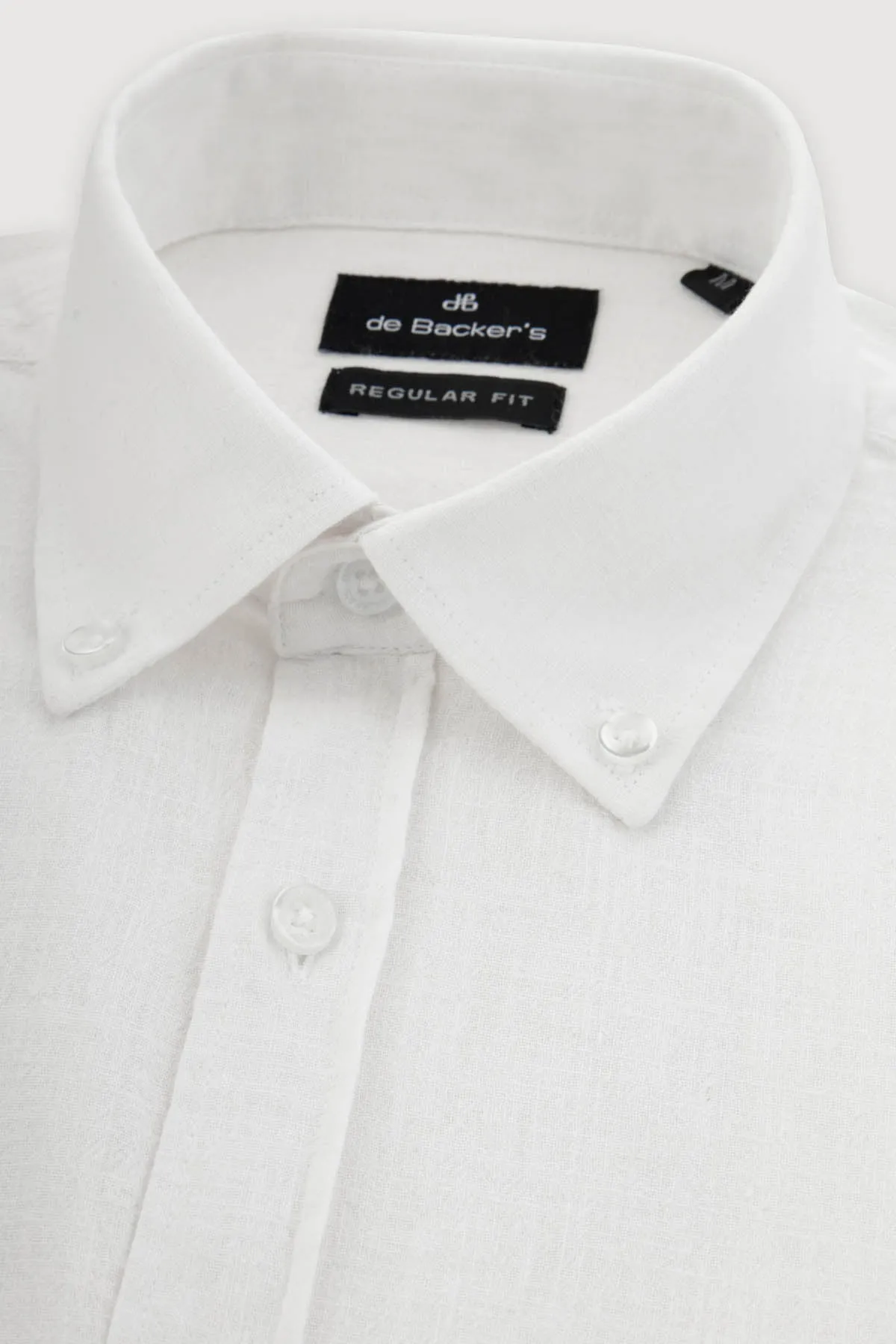Solid Linen Off-White Casual Shirt