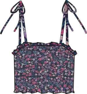 Strappy Smocked Floral Top