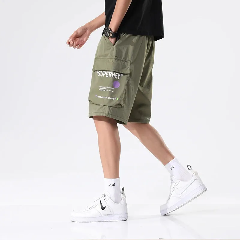 Summer ELASTIC WAIST Cargo Shorts