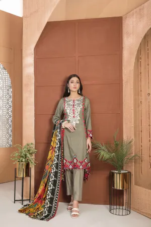 Tawakkal Moira Embroidered Linen Collection – D-7531