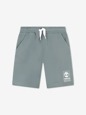 Timberland Boys Logo Bermuda Shorts in Blue
