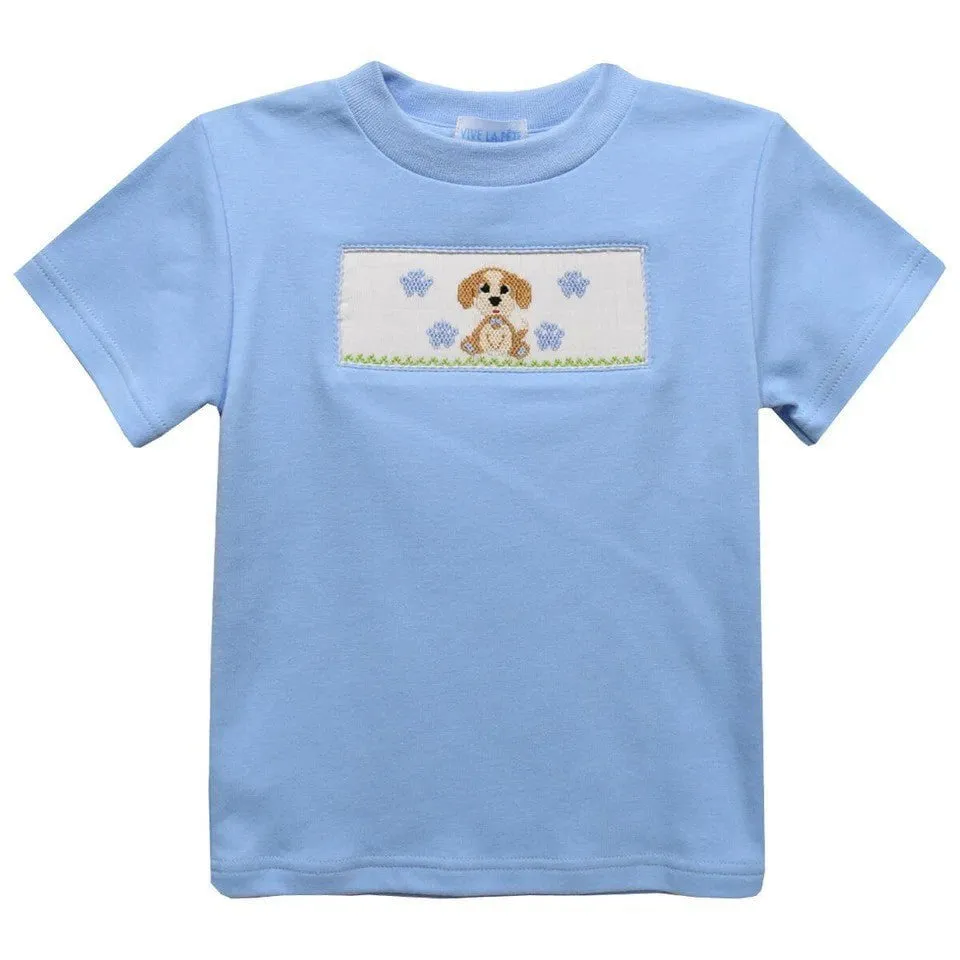 Vive La Fete Puppies Smocked T-Shirt