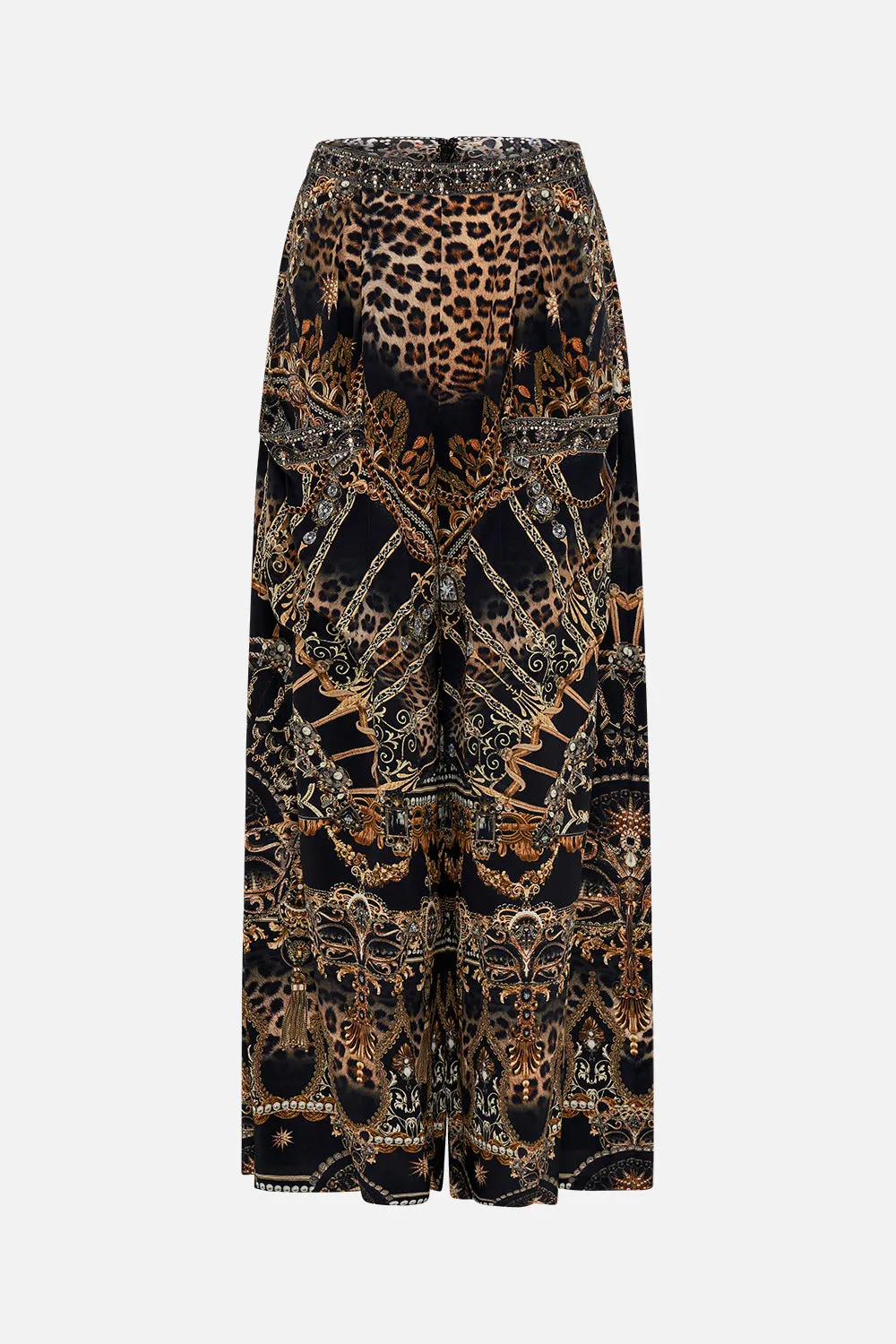WIDE LEG TROUSER WITH FRONT POCKETS MASKED AT MOONLIGHT