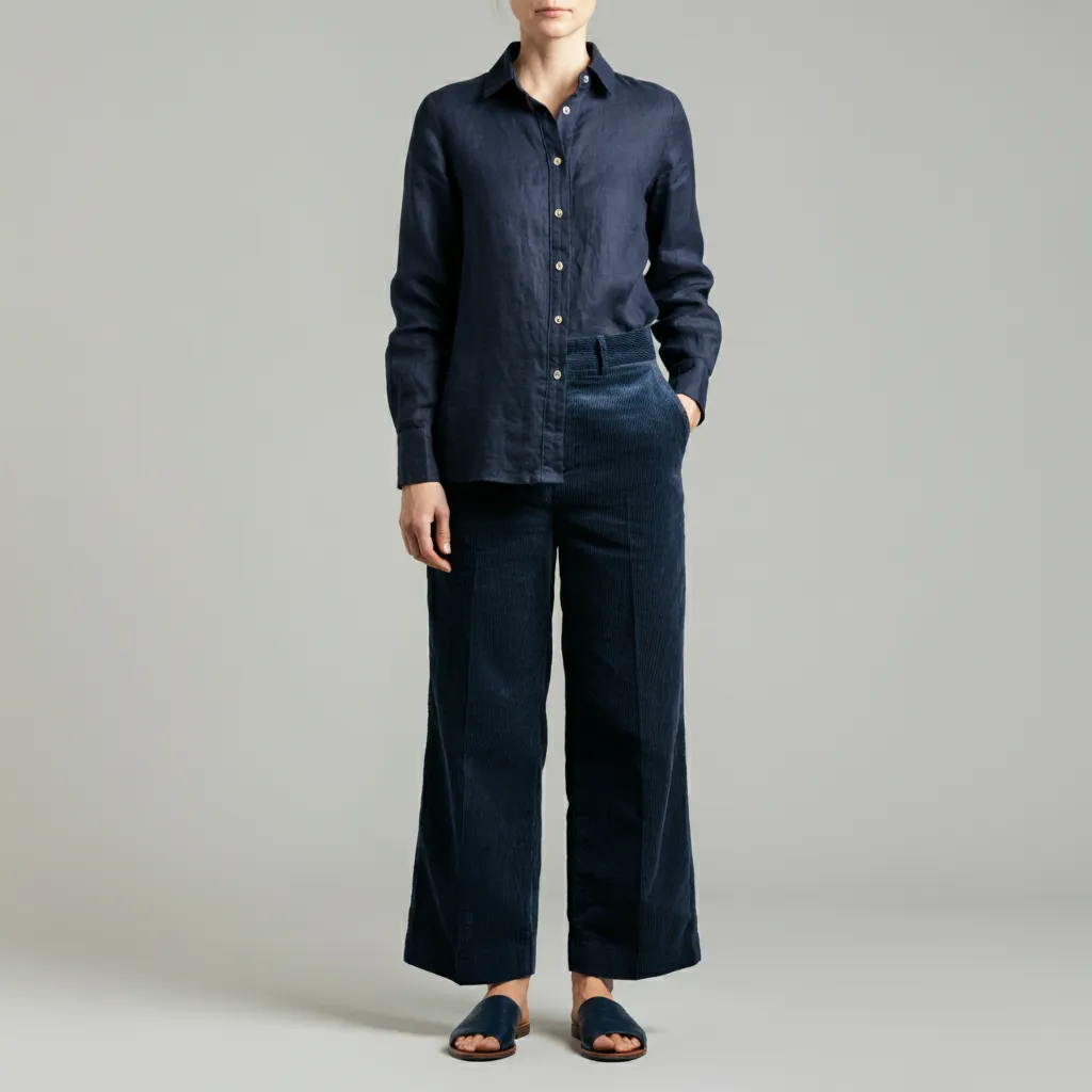 Women's Fall Heavy Linen Shirt WILLOW (180-200 GSM)