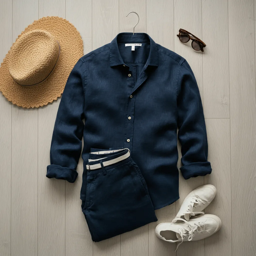 Women's Fall Heavy Linen Shirt WILLOW (180-200 GSM)