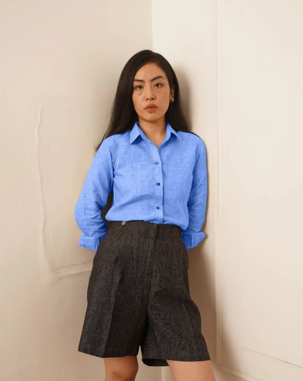 Women's Linen Shirt CONCORD | Classic Shirt | Tan