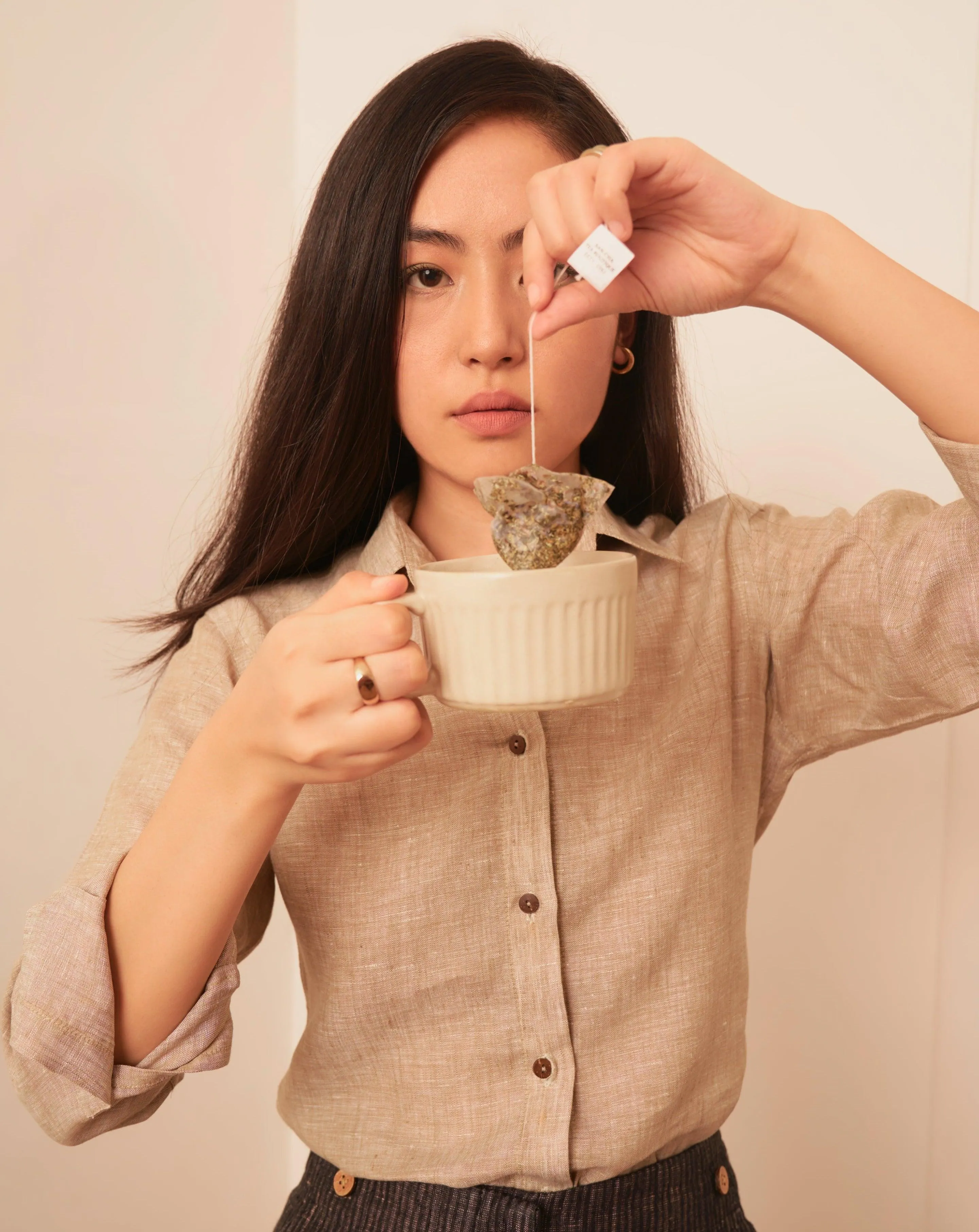 Women's Linen Shirt CONCORD | Classic Shirt | Tan