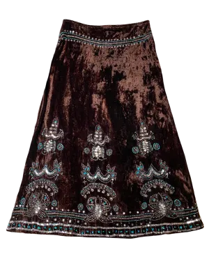 Y2K Boho Velvet Maxi