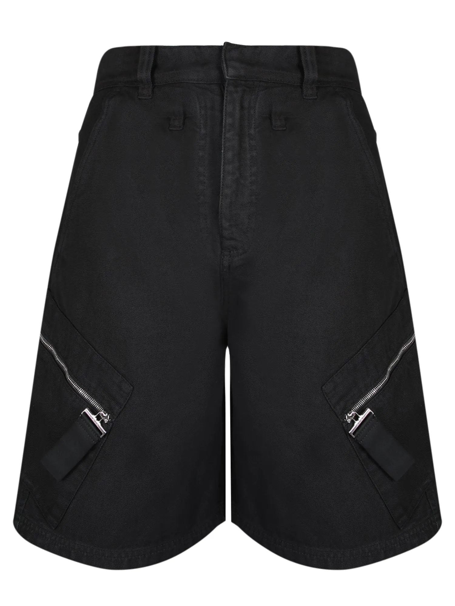 Zippered brown bermuda short